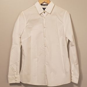 White Land's End Button Down Shirt